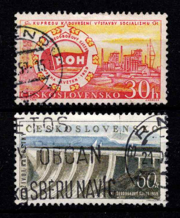 Čekoslovakija, pilna serija, MiNr 1137-1138 Used (O)