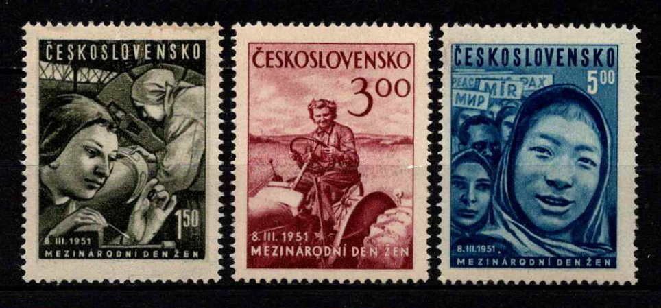 Čekoslovakija, pilna serija, MiNr 650-652 MNH**