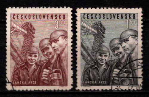 Čekoslovakija, pilna serija, MiNr 653-654 Used (O)
