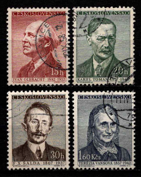 Čekoslovakija, pilna serija, MiNr 998-1001 Used (O)