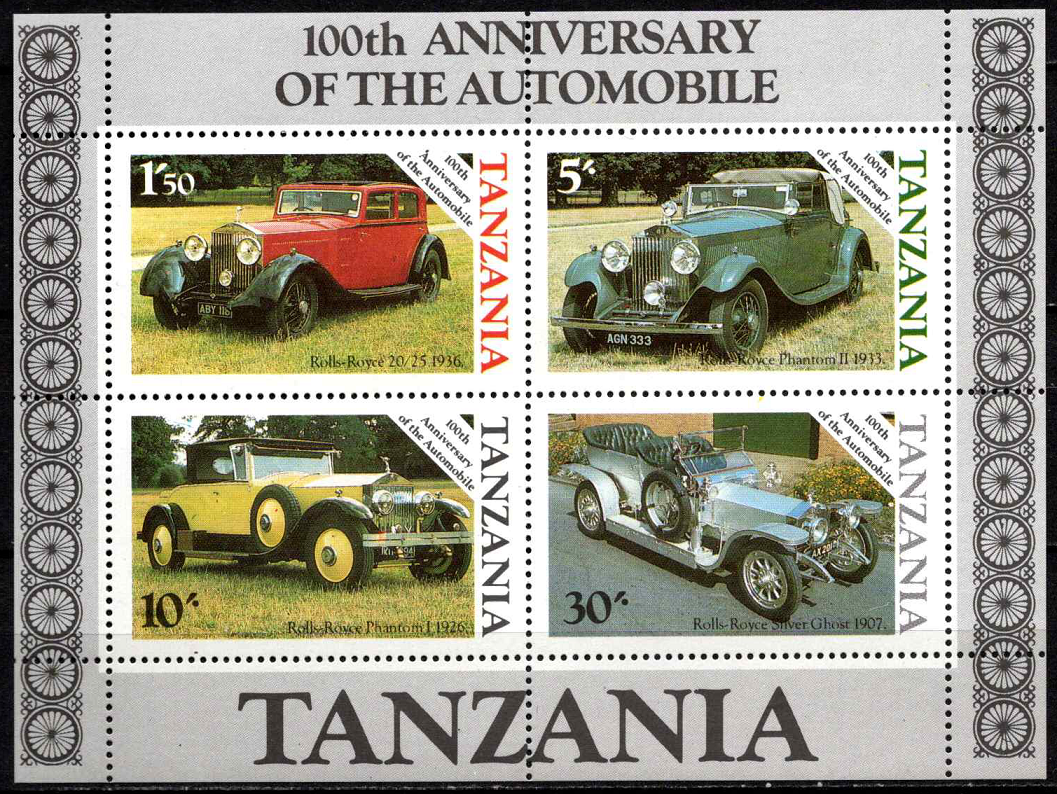Tanzanija, blokas Nr. 53, MiNr 310-312 MNH**