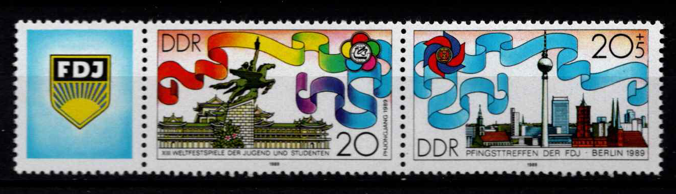 Vokietijos Demokratinė Respublika (VDR), pilna serija, MiNr 3248-3249 MNH**