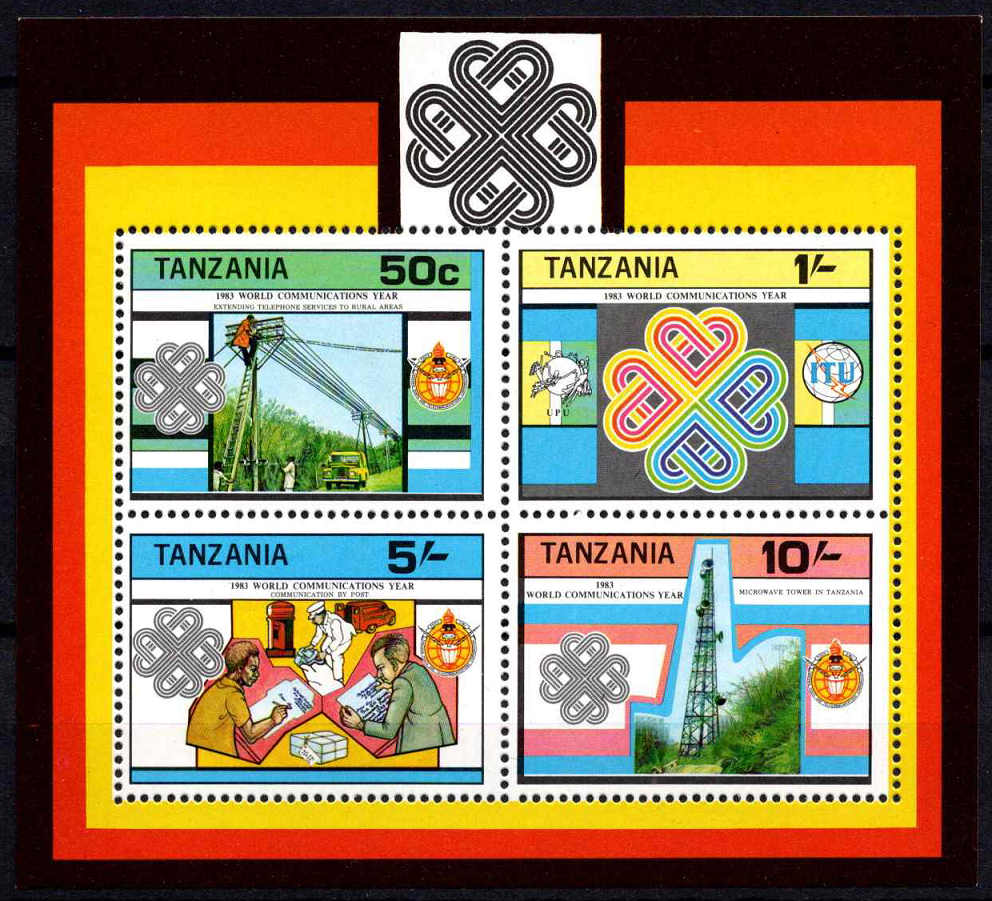 Tanzanija, blokas Nr. 34, MiNr 229-232 MNH**