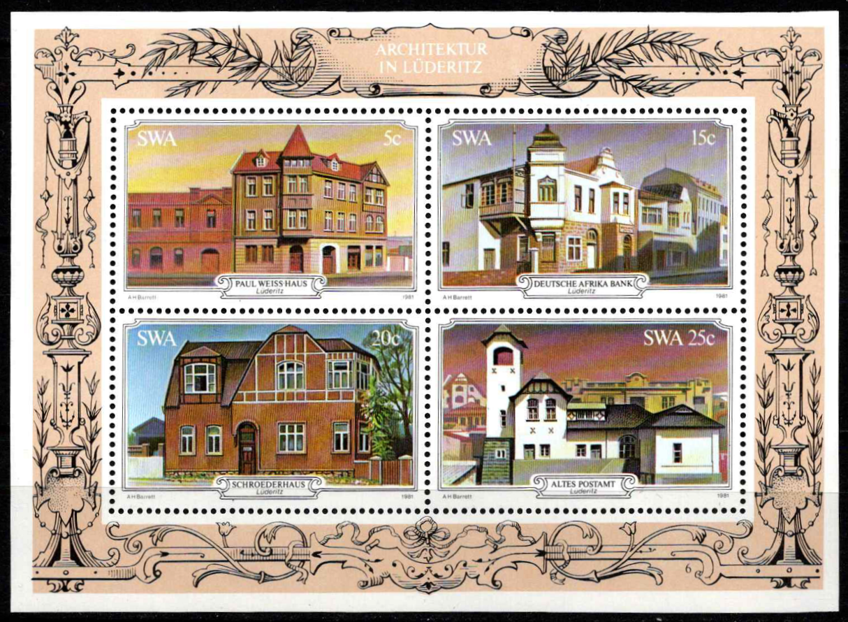 Pietų-Vakarų Afrika, blokas Nr. 6, MiNr 508-511 MNH**
