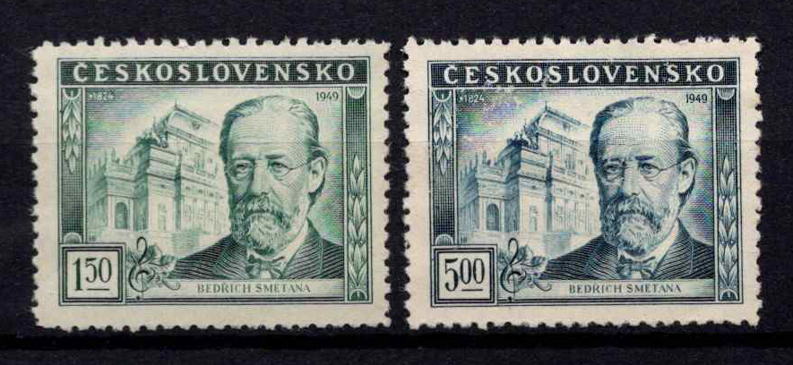 Čekoslovakija, pilna serija, MiNr 578-579 MNH**/MNG (*)