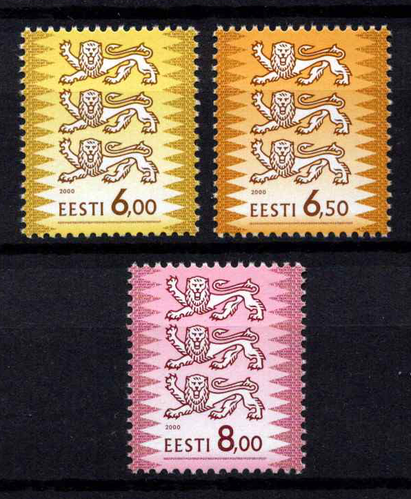 Estija, pilna serija, MiNr 381-383 MNH**