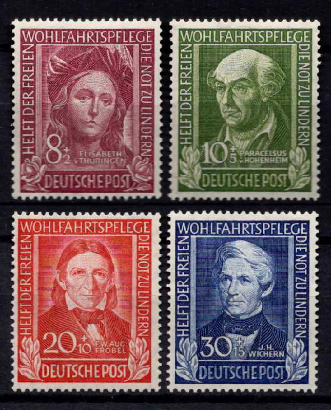 Vokietija, pilna serija, MiNr 117-120 MH*