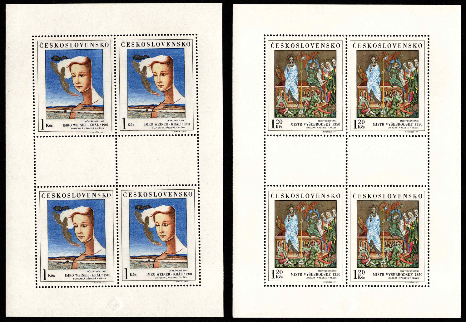 Čekoslovakija, pilna serija, MiNr 2032-2036 MNH**