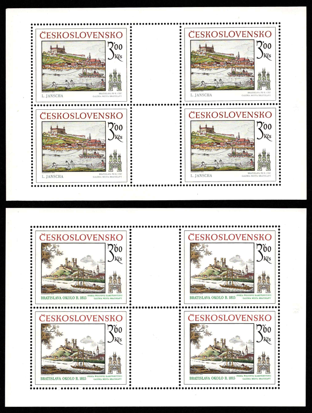 Čekoslovakija, pilna serija, MiNr 2539-2540 MNH**