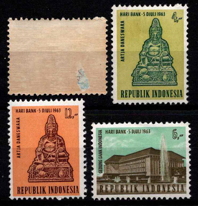 Indonezija, pilna serija, MiNr 409-412 MH*/MNH**