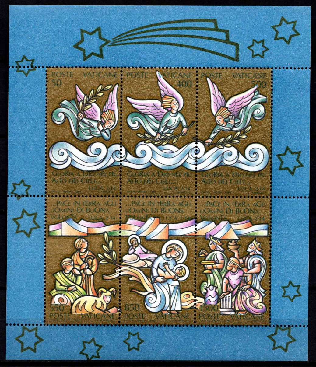 Vatikanas, blokas Nr. 10, MiNr 963-968 MNH**