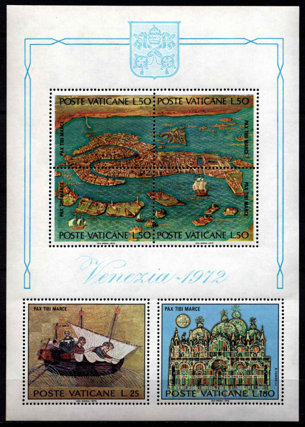 Vatikanas, blokas Nr. 3, MiNr 599-604 MNH**