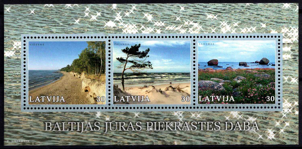 Latvija, blokas Nr. 15, MiNr 552-554 MNH**