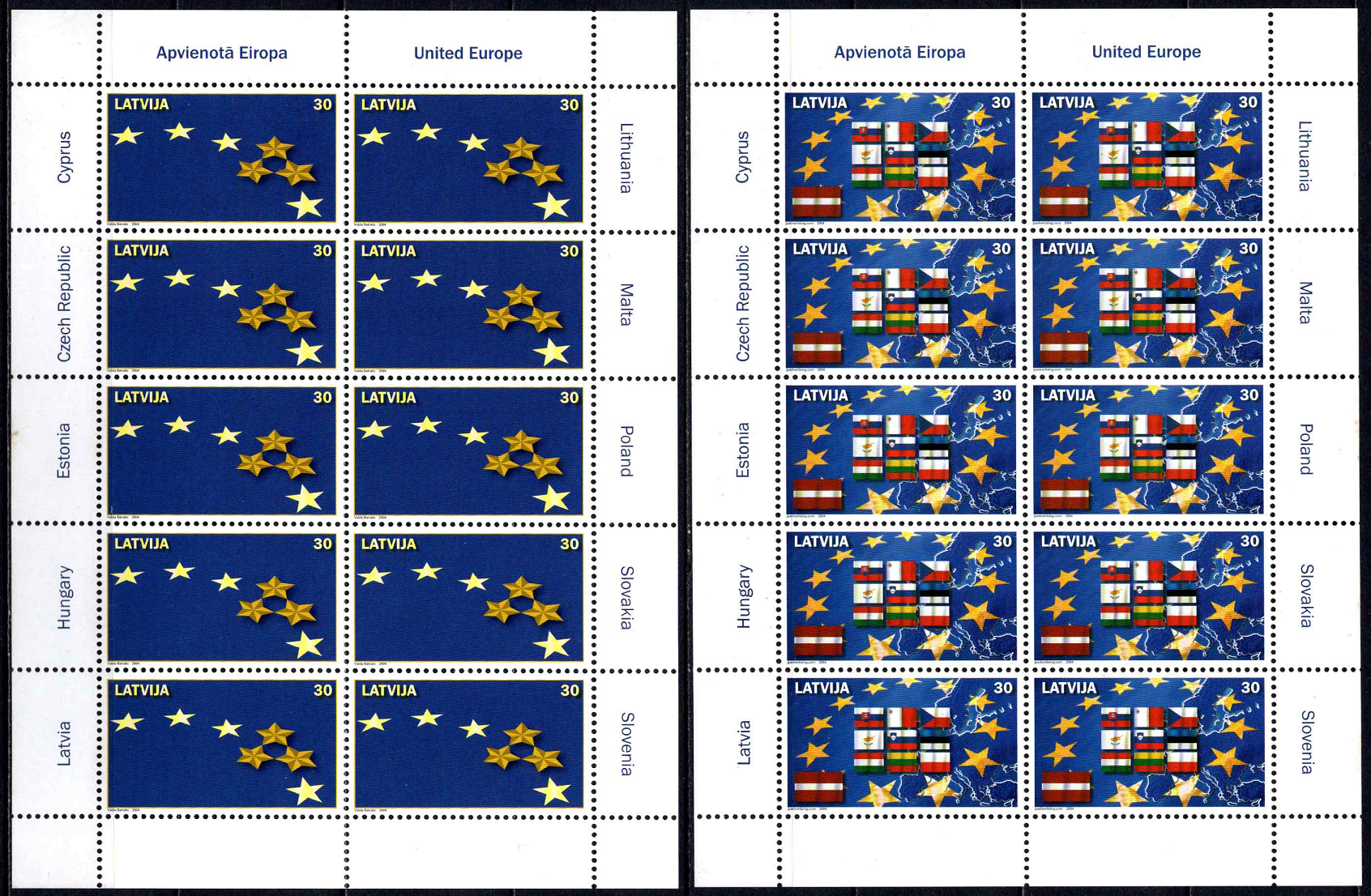 Latvija, pilna serija, MiNr 611-612 MNH**