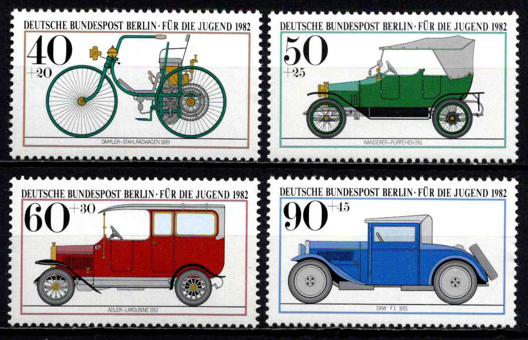 Vokietija, Vakarų Berlynas, pilna serija, MiNr 660-663 MNH**