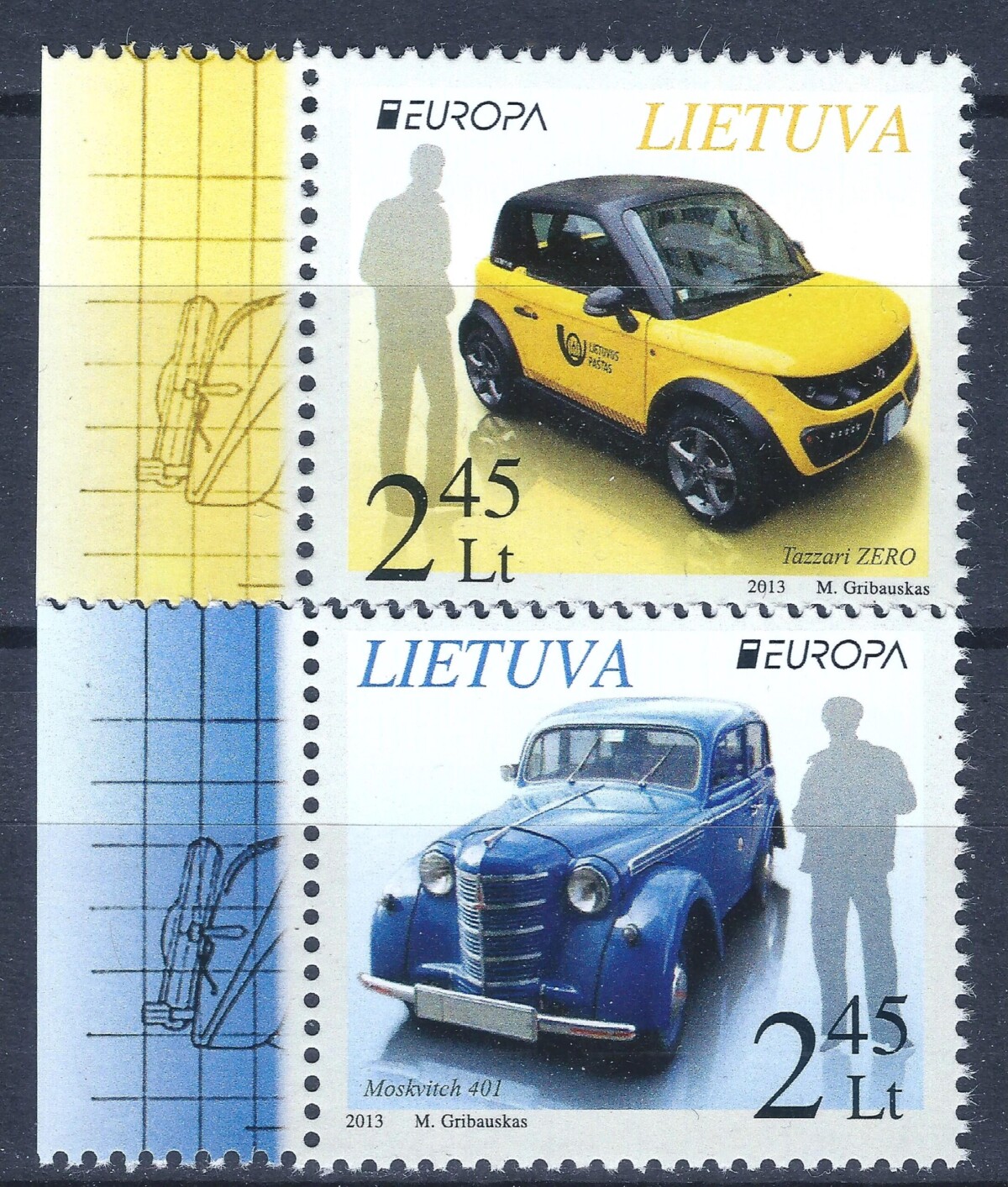 Lietuva, pilna serija MiNr 1131-1132 MNH**