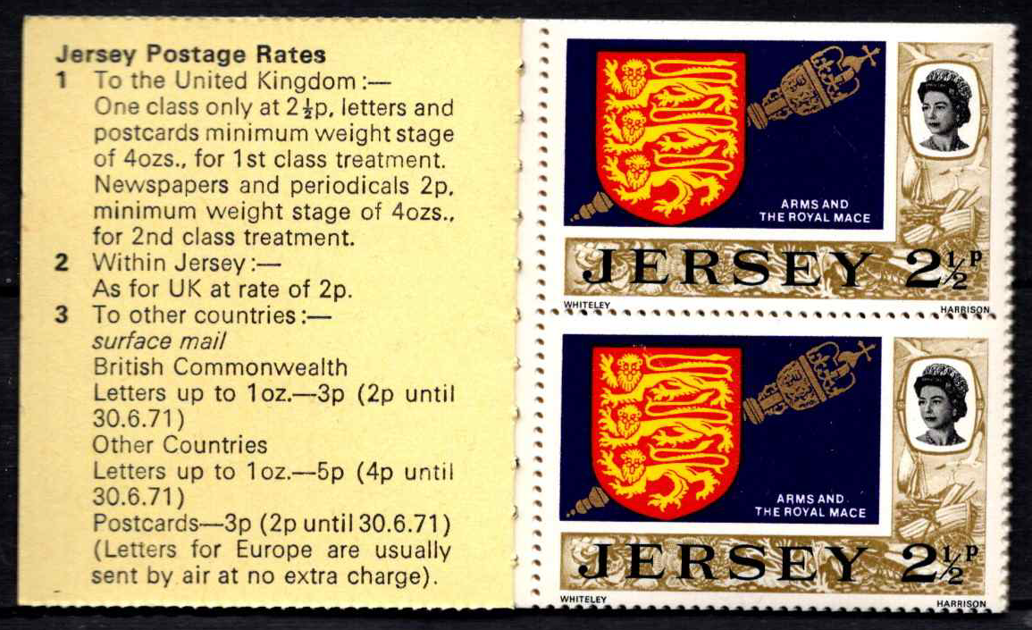 Džersis, mini pašto ženklų knygutė Nr. 0-5, MiNr 37-38 MNH**