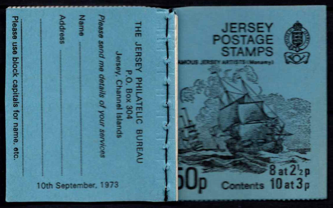 Džersis, mini pašto ženklų knygutė Nr. 0-15, MiNr 38-39 MNH**