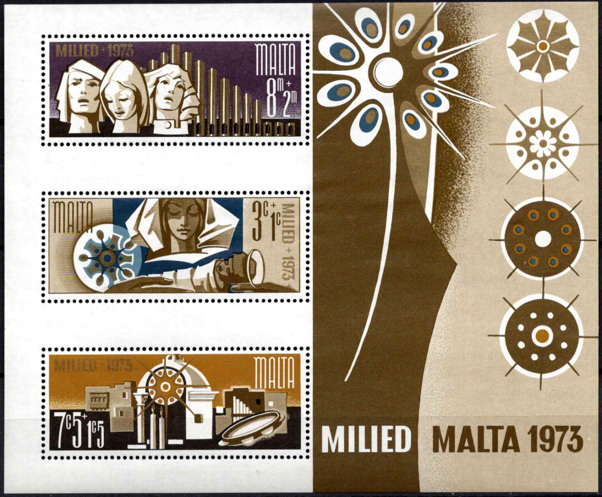 Malta, blokas Nr. 3, MiNr 478-480 MNH**