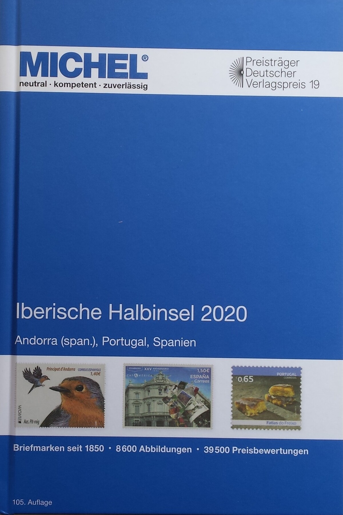 Iberijos pusiasalio šalių pašto ženklų katalogas MICHEL 2020 m. (105 leidimas)