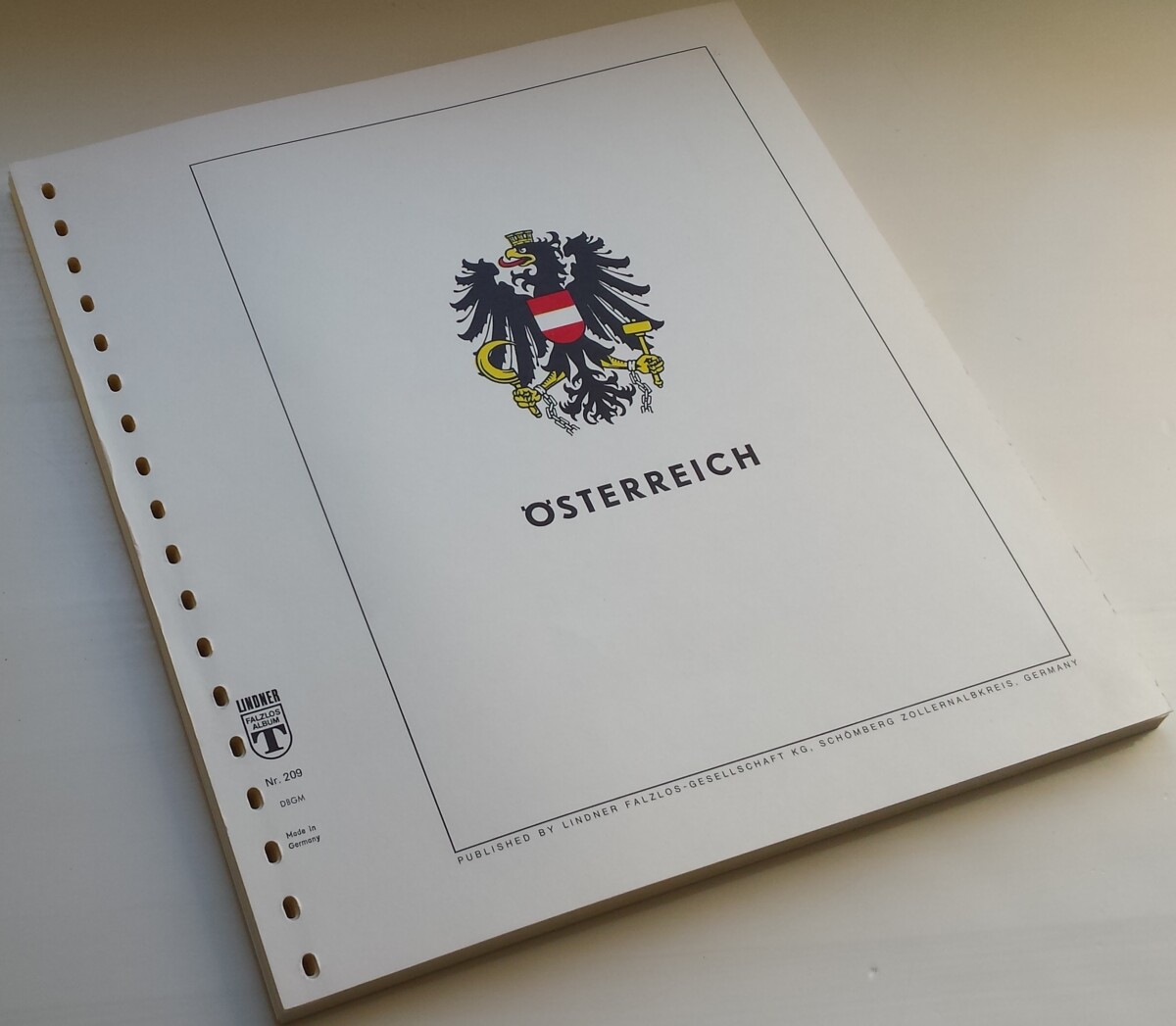 Austrijos iliustruoti albumo lapai LINDNER
