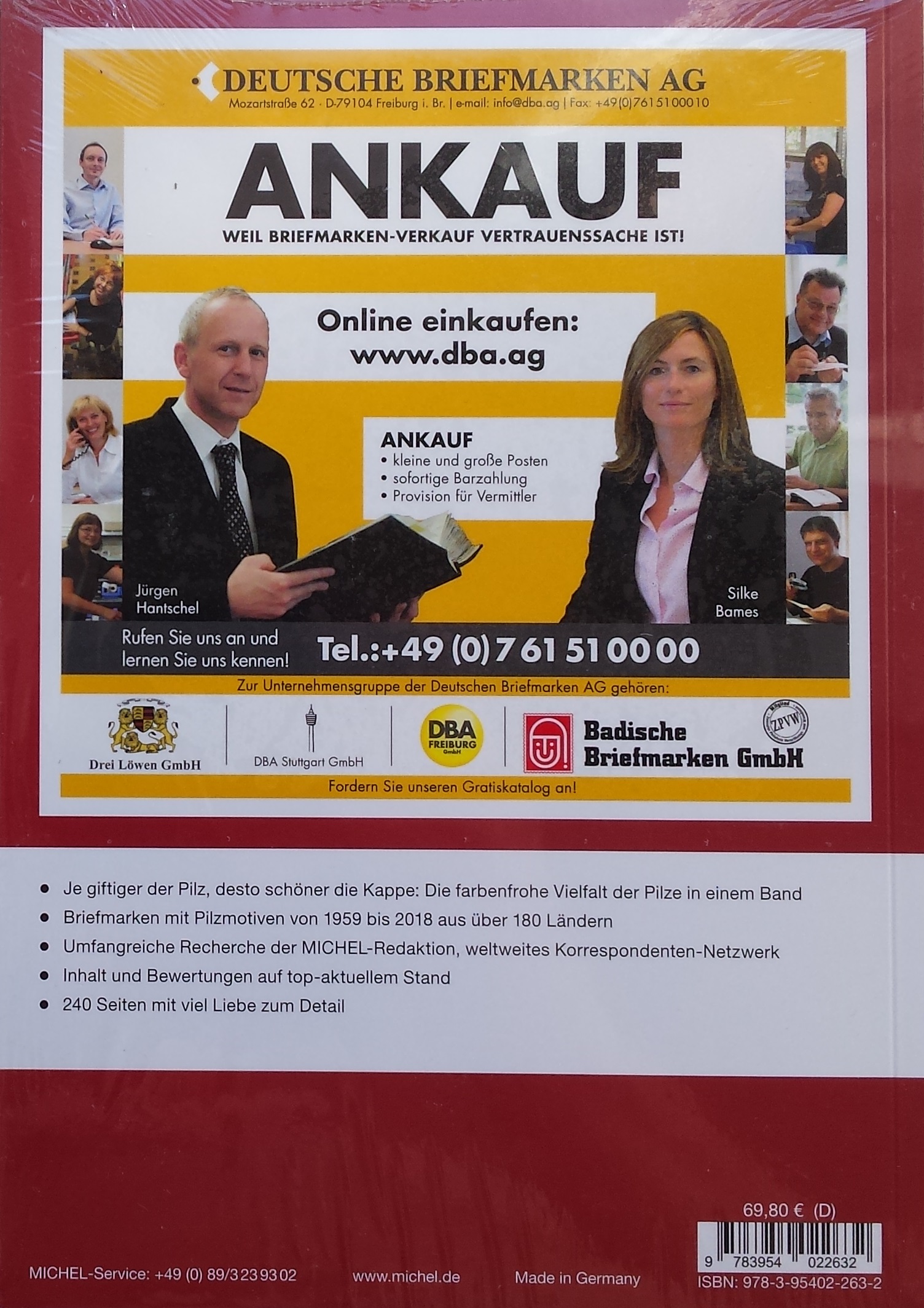 Teminis pašto ženklų katalogas MICHEL "Grybai – visas pasaulis" (1 leidimas)