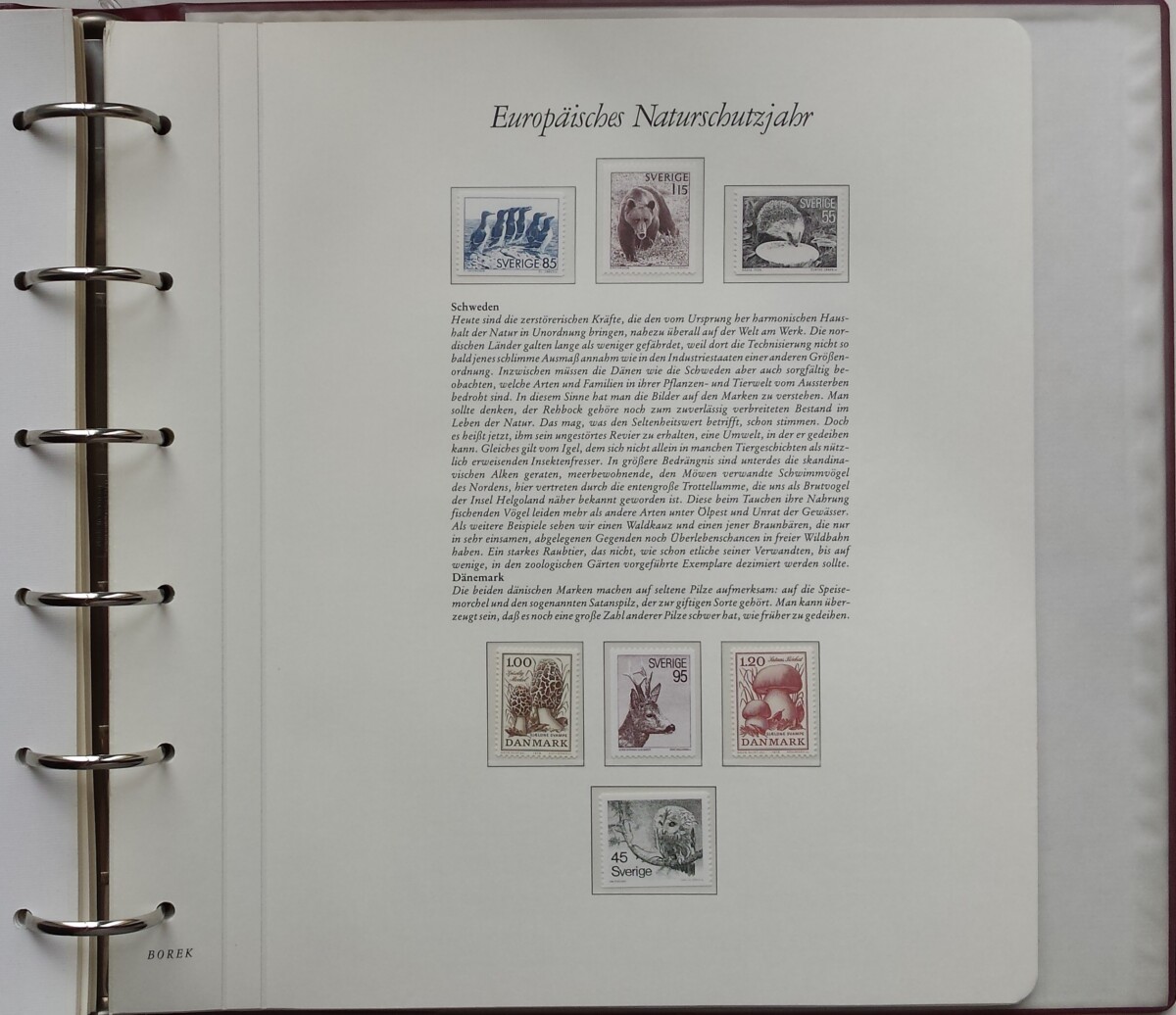 Teminė kolekcija "Europos gamtos apsaugos metai", BOREK albume