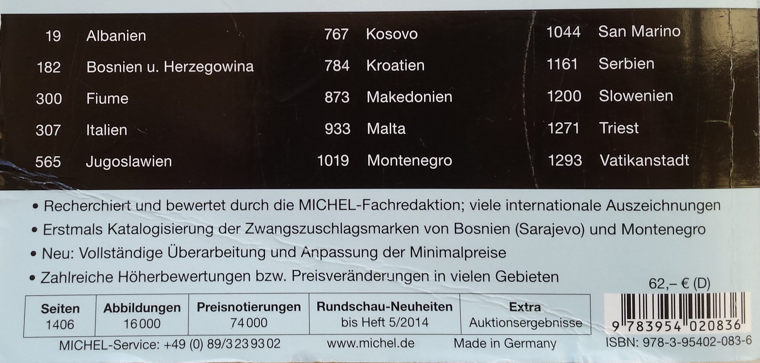MICHEL 2014 m. Pietų Europos pašto ženklų katalogas MICHEL 2014 m. Pietų Europos pašto ženklų katalogas