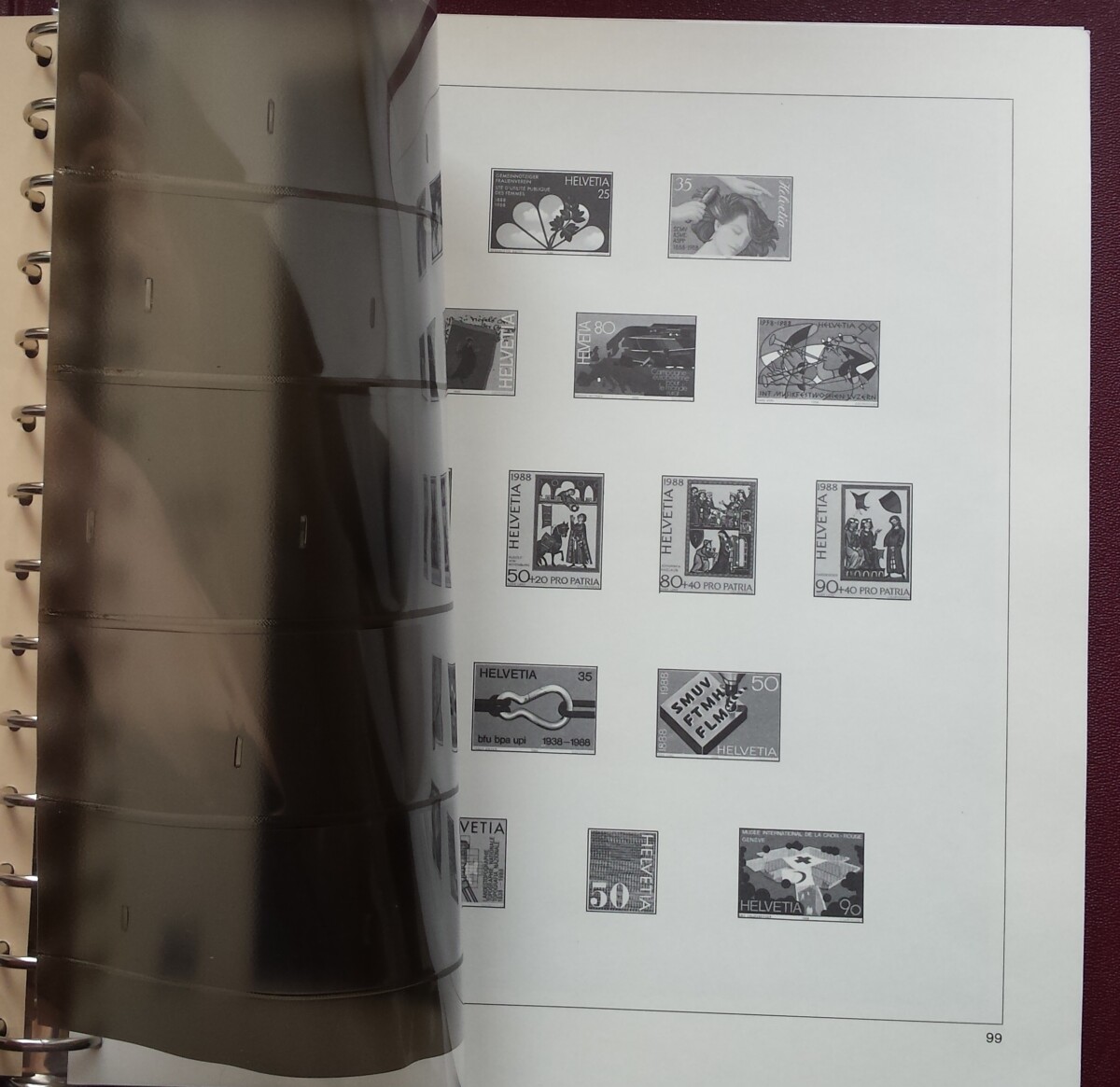 Albumas SAFE 1988-1998 m. Šveicarijos pašto ženklams