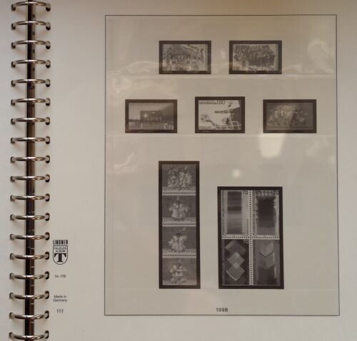 Albumas LINDNER Lichtenšteino 1991-2001 m. pašto ženklams