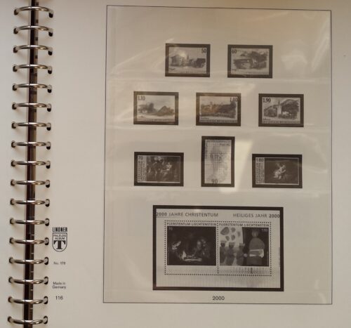 Albumas LINDNER Lichtenšteino 1991-2001 m. pašto ženklams
