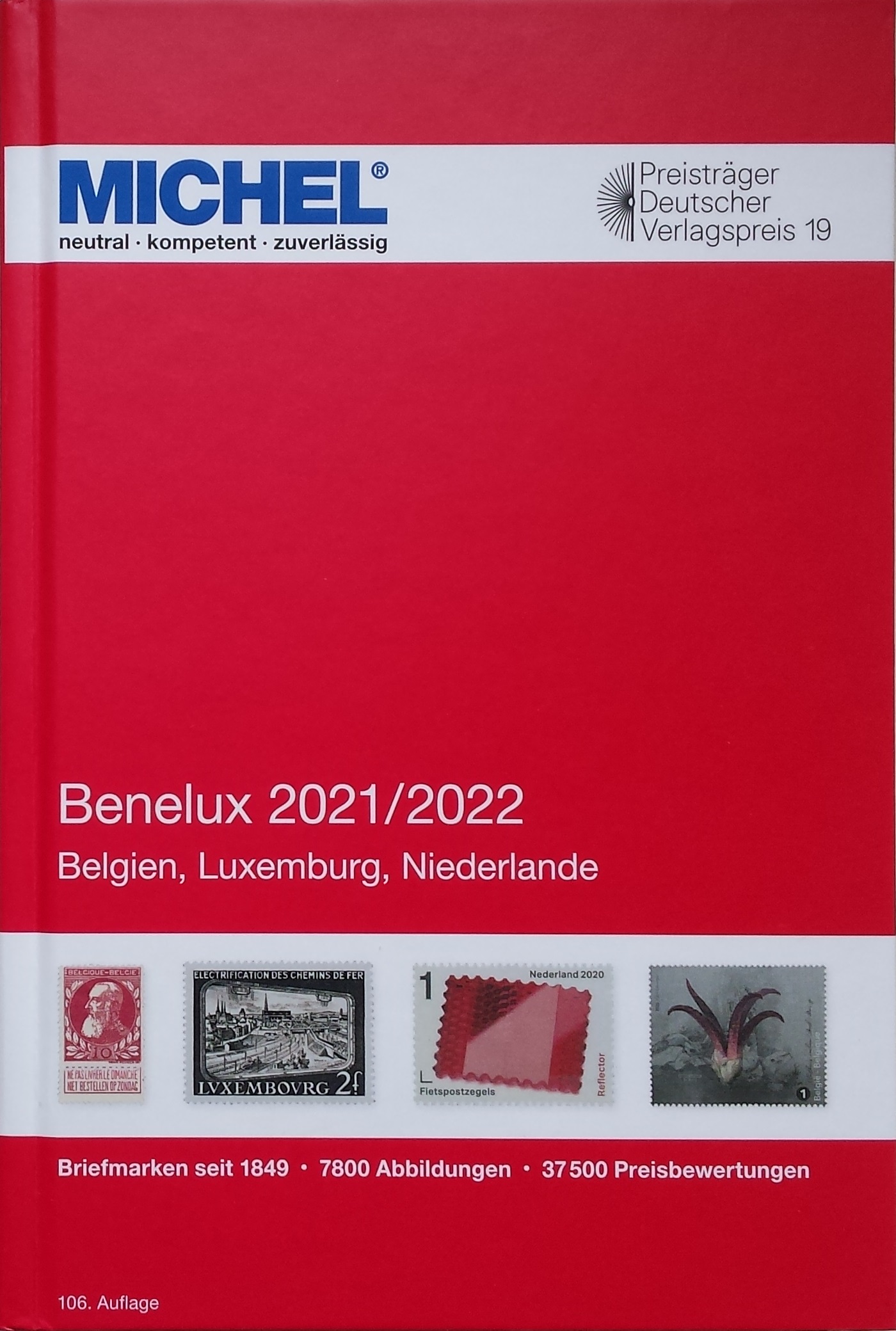 Beniliukso pašto ženklų katalogas MICHEL 2021-2022 m. (106 leidimas)