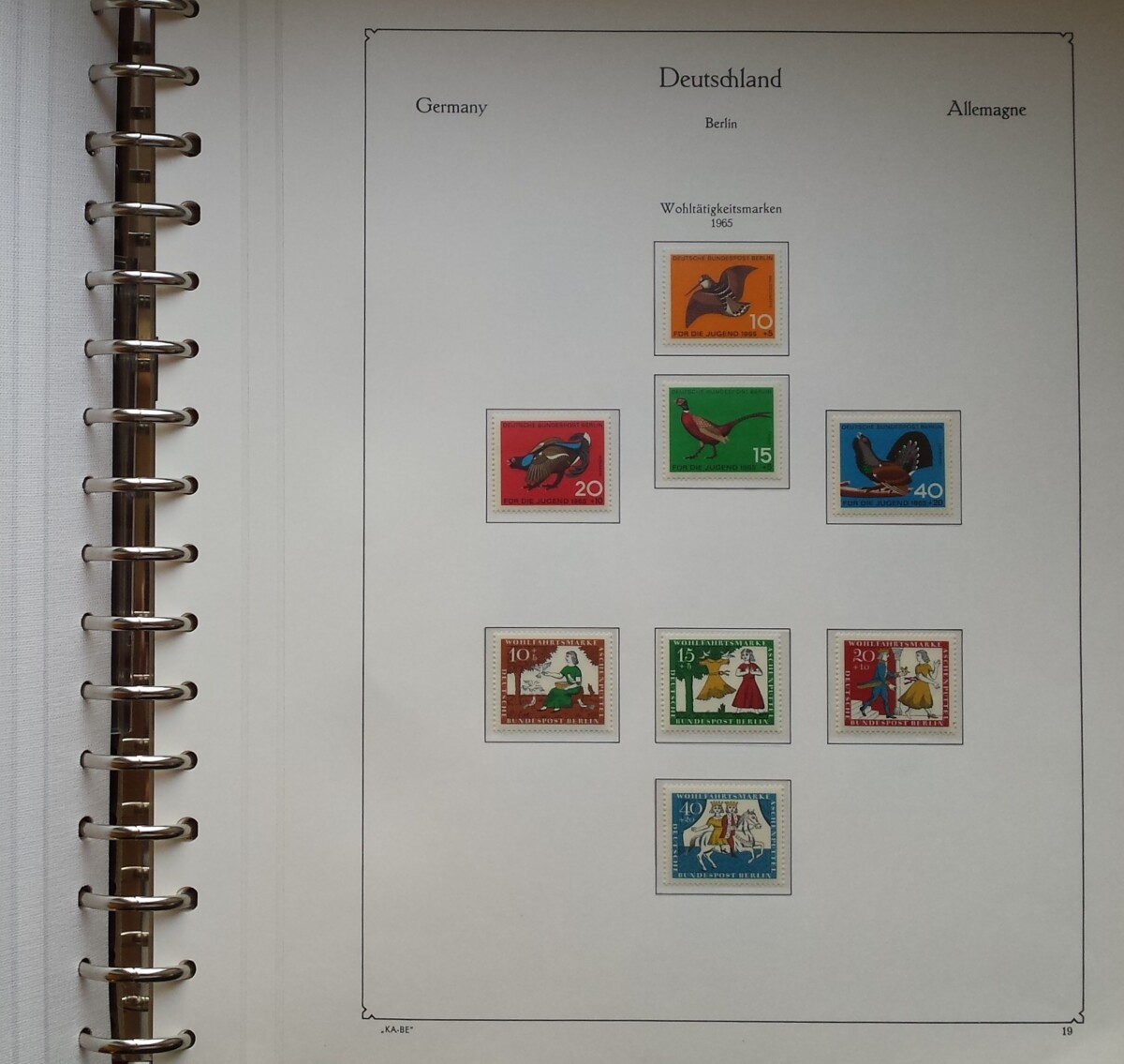 Vakarų Berlyno 1960-1976 metų pašto ženklų kolekcija KABE albume