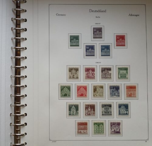 Vakarų Berlyno 1960-1976 metų pašto ženklų kolekcija KABE albume