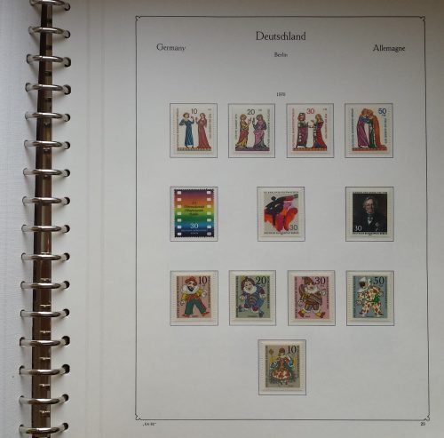 Vakarų Berlyno 1960-1976 metų pašto ženklų kolekcija KABE albume