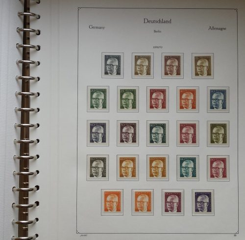 Vakarų Berlyno 1960-1976 metų pašto ženklų kolekcija KABE albume