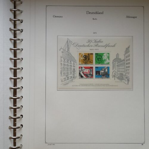 Vakarų Berlyno 1960-1976 metų pašto ženklų kolekcija KABE albume