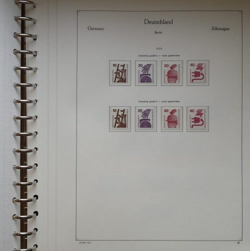 Vakarų Berlyno 1960-1976 metų pašto ženklų kolekcija KABE albume