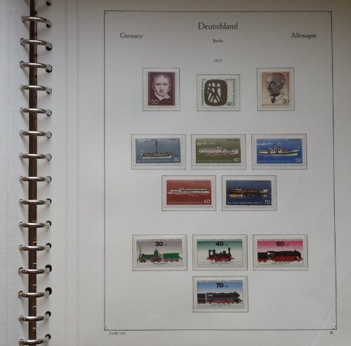 Vakarų Berlyno 1960-1976 metų pašto ženklų kolekcija KABE albume