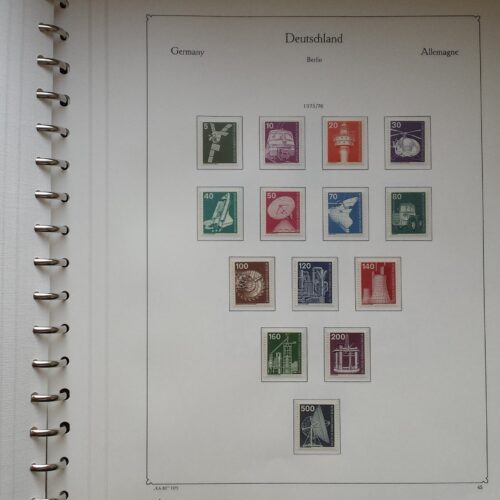Vakarų Berlyno 1960-1976 metų pašto ženklų kolekcija KABE albume