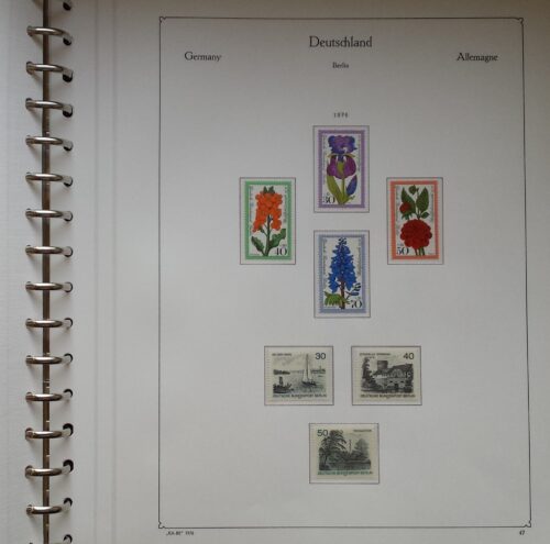 Vakarų Berlyno 1960-1976 metų pašto ženklų kolekcija KABE albume