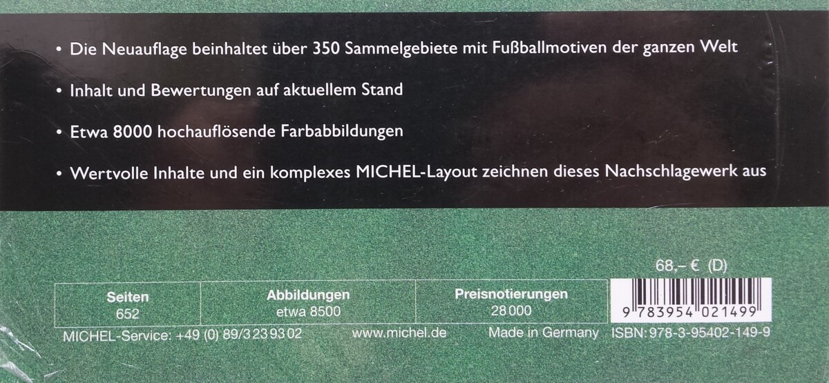 Teminis pašto ženklų katalogas MICHEL "Futbolas – visas pasaulis" (3 leidimas)