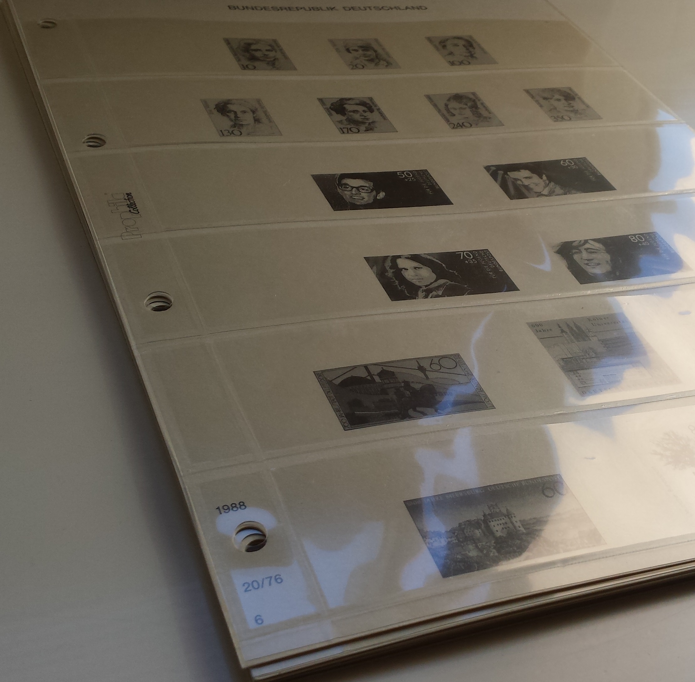 Vokietijos Federacinė Respublika (VFR), iliustruoti albumo lapai Prophila