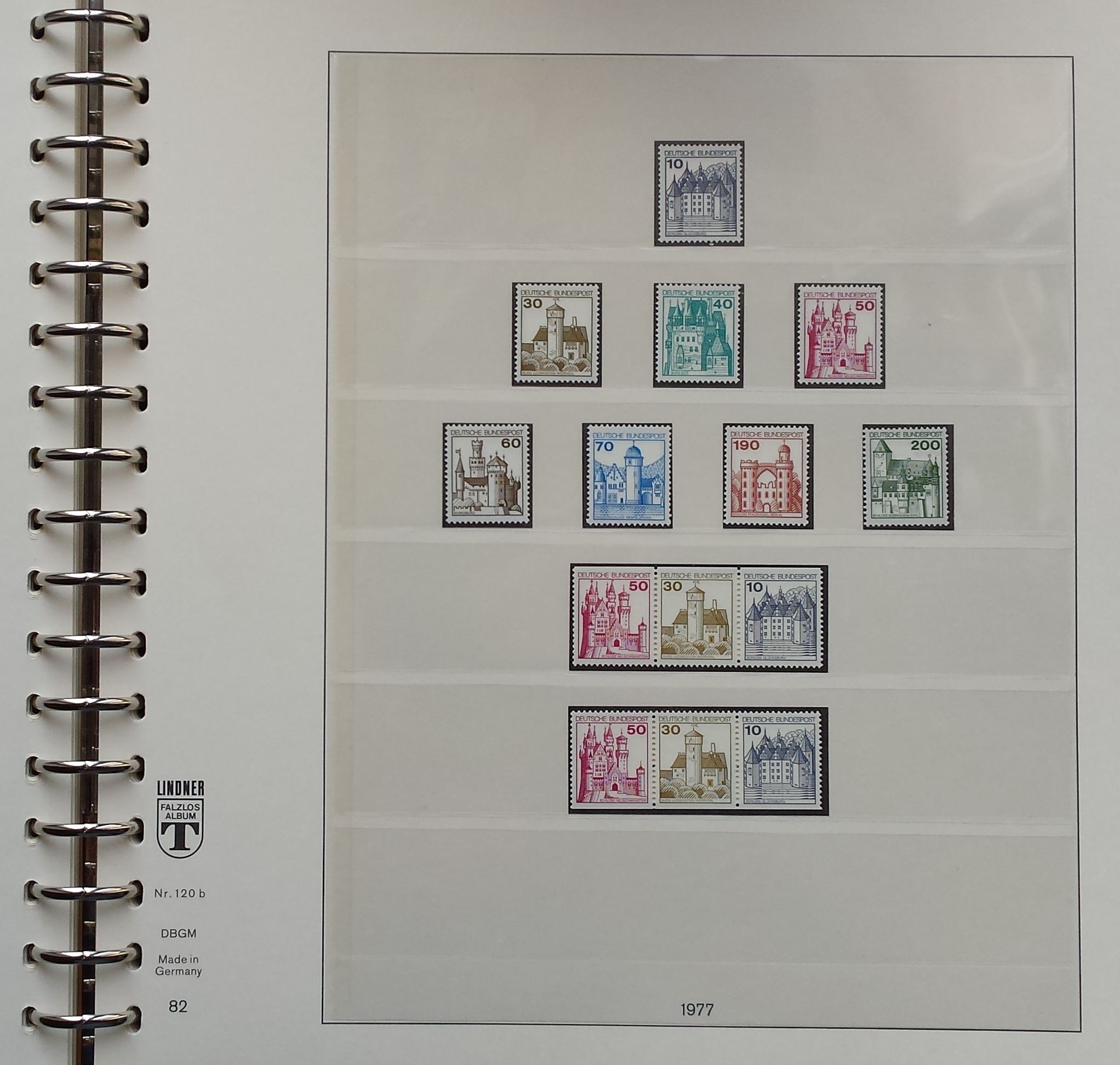 Vokietijos (VFR) 1972-1983 metų pašto ženklų kolekcija Lindner albume (MNH**) Vokietijos (VFR) 1972-1983 metų pašto ženklų kolekcija Lindner albume (MNH**)