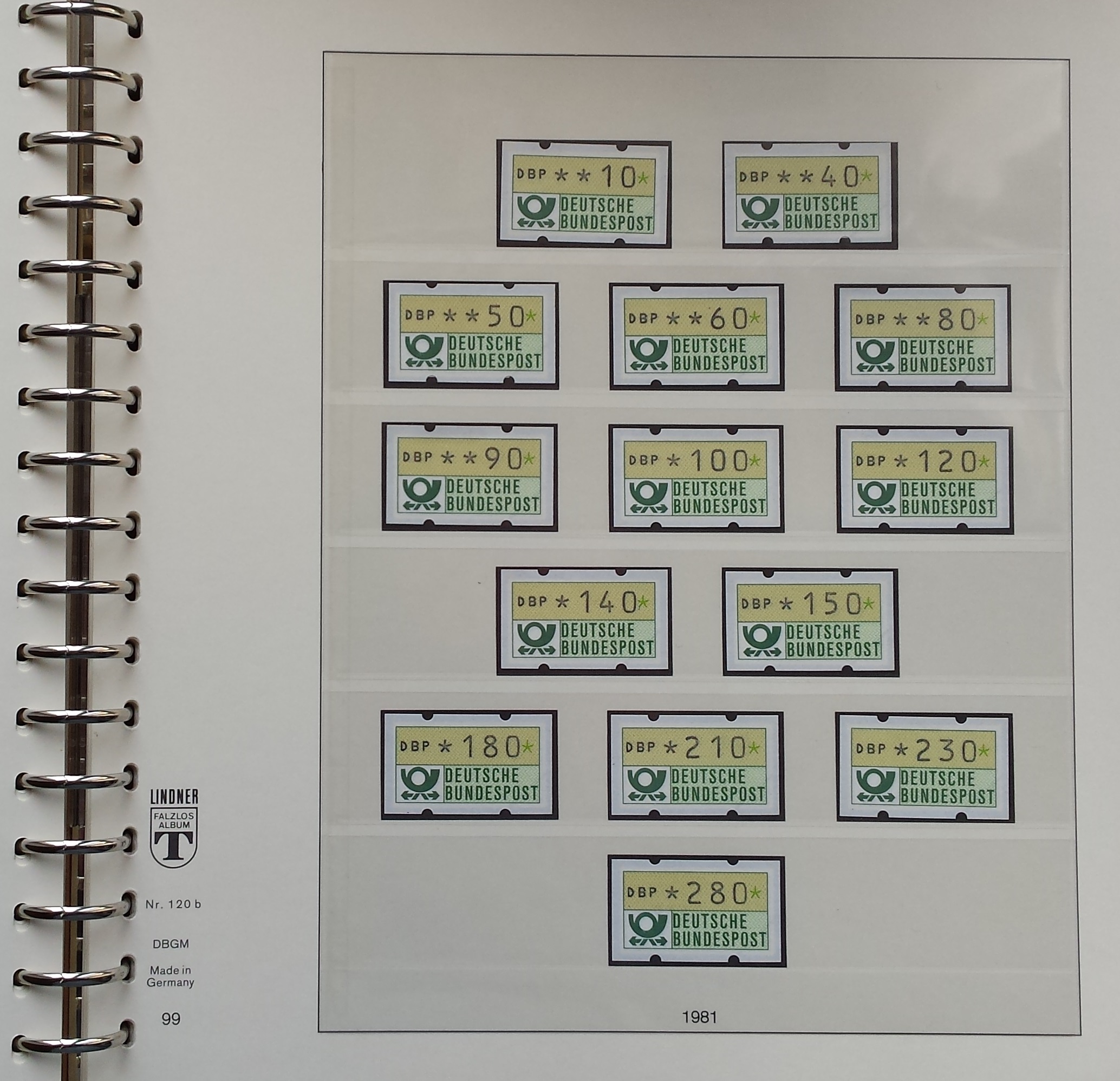 Vokietijos (VFR) 1972-1983 metų pašto ženklų kolekcija Lindner albume (MNH**) Vokietijos (VFR) 1972-1983 metų pašto ženklų kolekcija Lindner albume (MNH**)