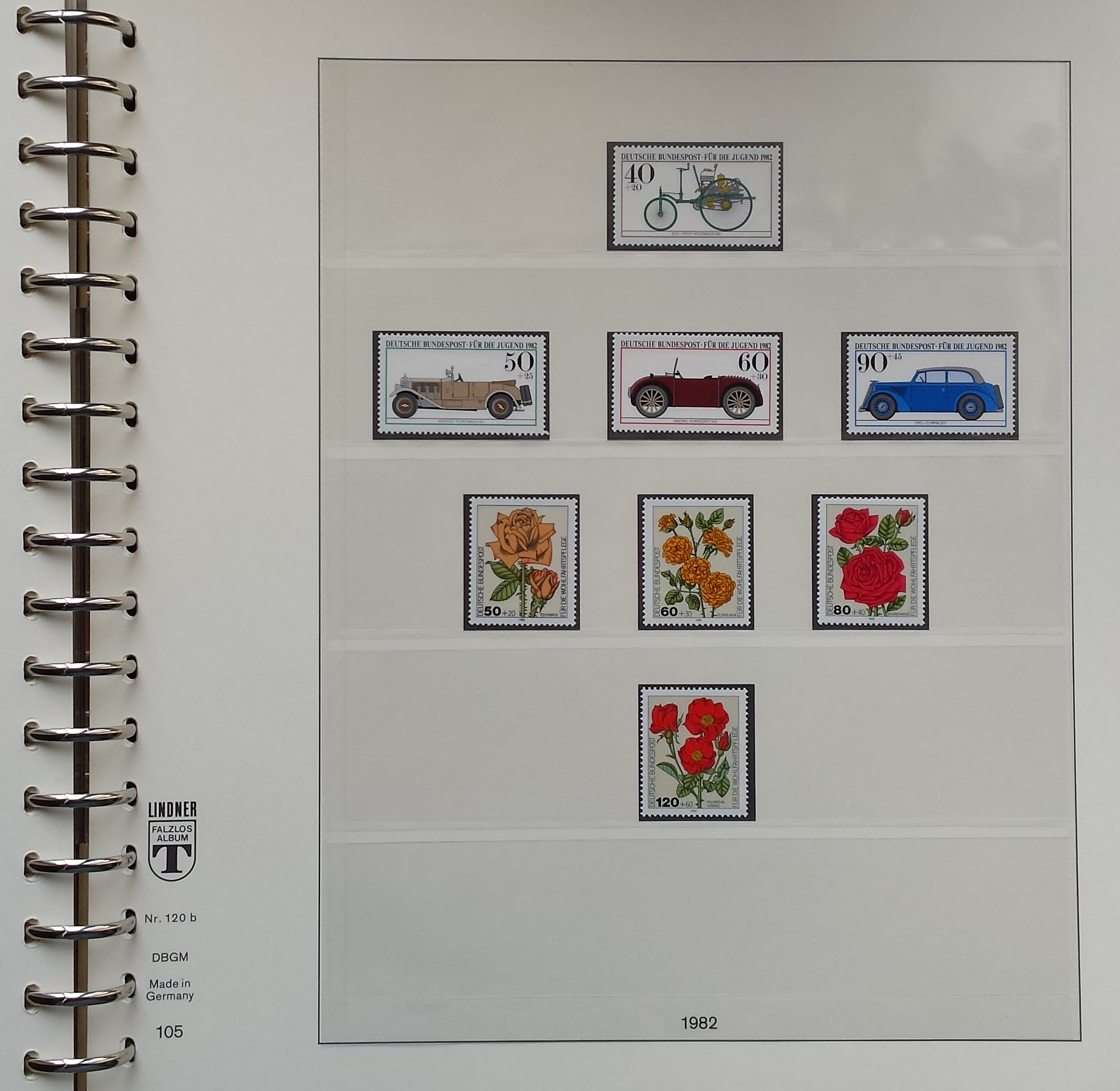 Vokietijos (VFR) 1972-1983 metų pašto ženklų kolekcija Lindner albume (MNH**) Vokietijos (VFR) 1972-1983 metų pašto ženklų kolekcija Lindner albume (MNH**)