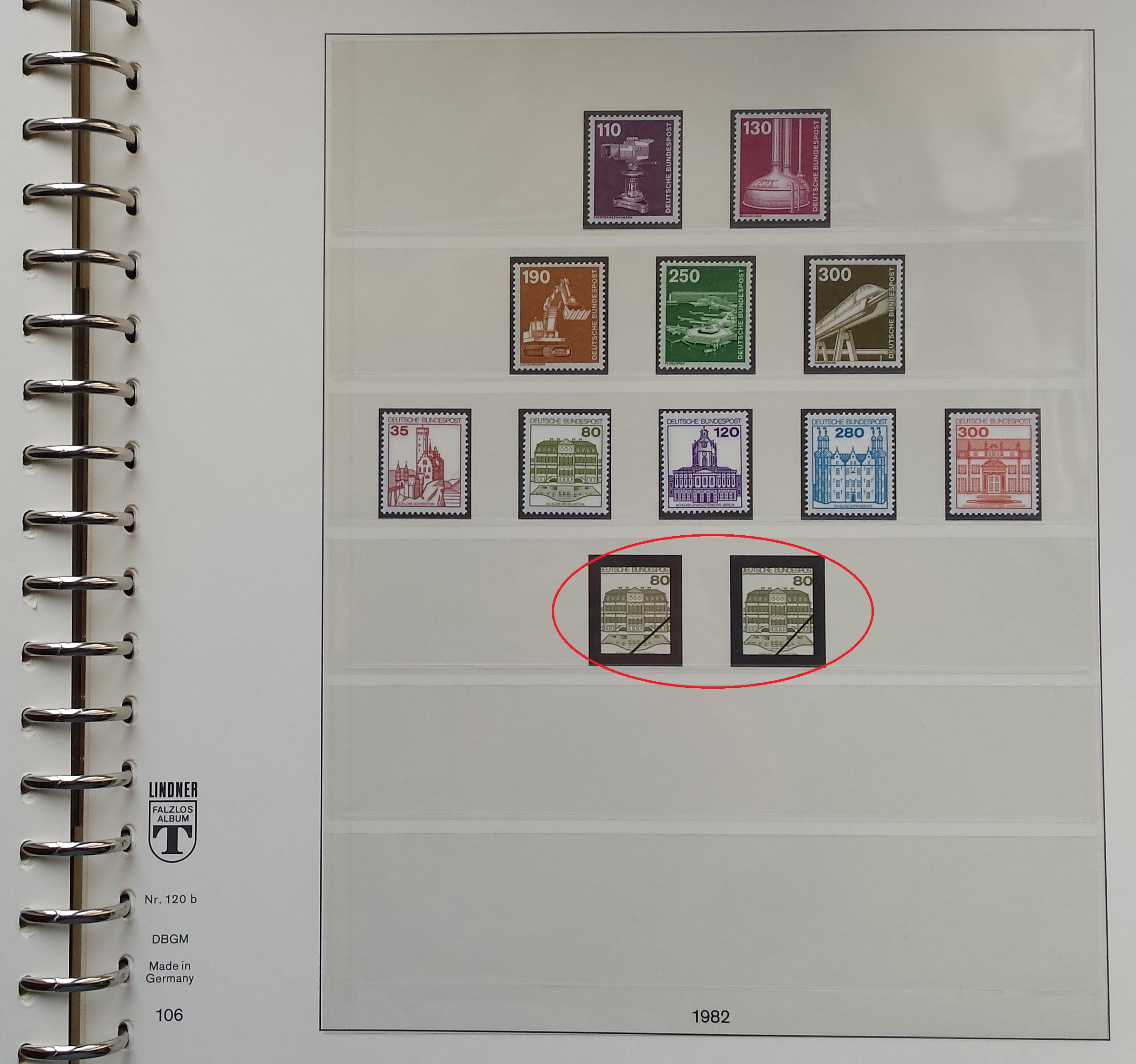 Vokietijos (VFR) 1972-1983 metų pašto ženklų kolekcija Lindner albume (MNH**) Vokietijos (VFR) 1972-1983 metų pašto ženklų kolekcija Lindner albume (MNH**)