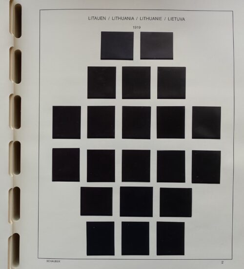 SCHAUBEK albumas Lietuvos pašto ženklams (1918-1940 ir 1990-2009)