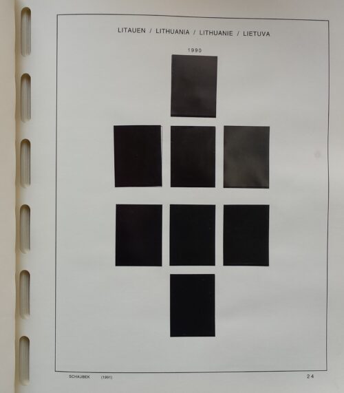 SCHAUBEK albumas Lietuvos pašto ženklams (1918-1940 ir 1990-2009)