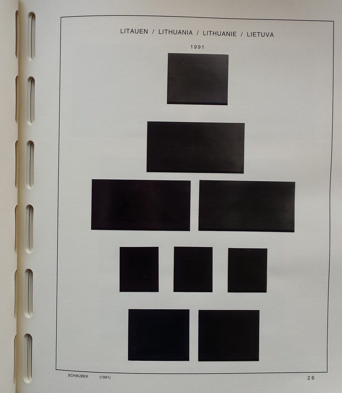 SCHAUBEK albumas Lietuvos pašto ženklams (1918-1940 ir 1990-2009)